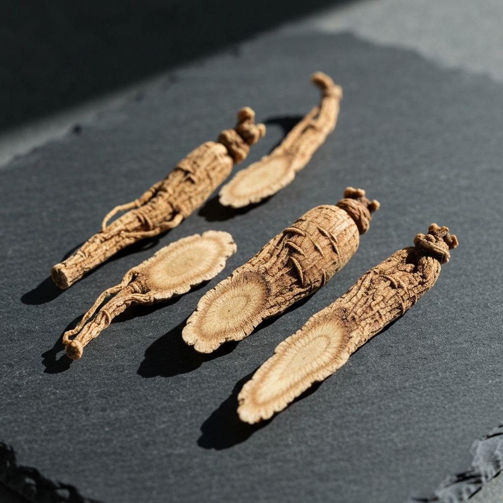 Dried ginseng root